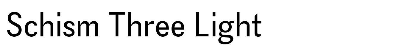 Schism Three Light